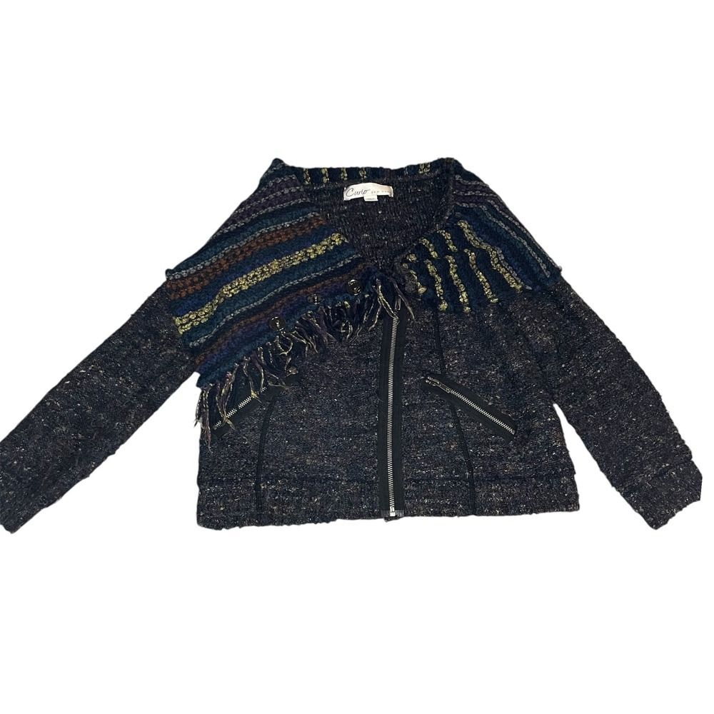 Curio New York Wool Blend Jacket Wrap Scarf Multicolored Size L